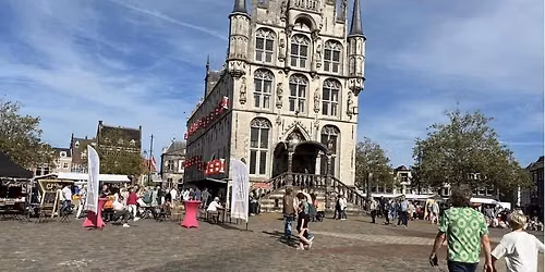 Zeldzaam Mooi event de Markt in Gouda in Zuid-Holland