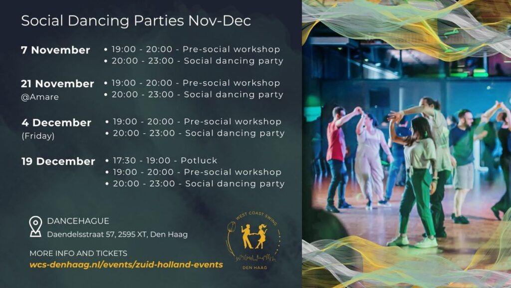 West Coast Swing Den Haag – Social Dancing Party (Sinterklaas Edition) in Zuid-Holland