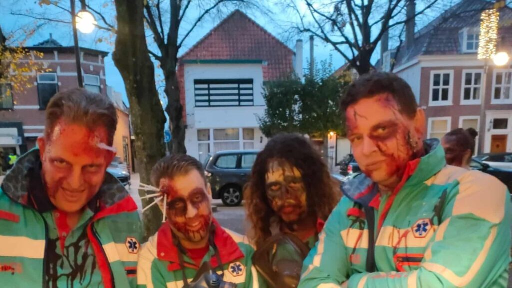 Griezelavond in het centrum van ‘s-Gravenzande in Zuid-Holland