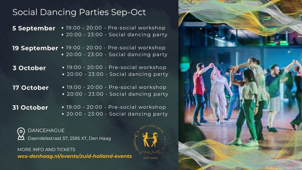 West Coast Swing Den Haag – Social Dancing Party (Halloween Edition) in Zuid-Holland