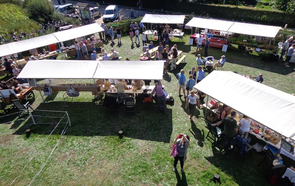 Markt op Streekmarkt in Alphen aan den Rijn