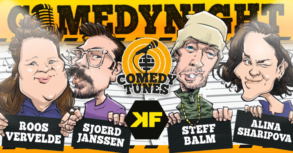 ComedyTunes | Alina Sharipova, Sjoerd Janssen, Roos Vervelde & Steff Balm in Zuid-Holland