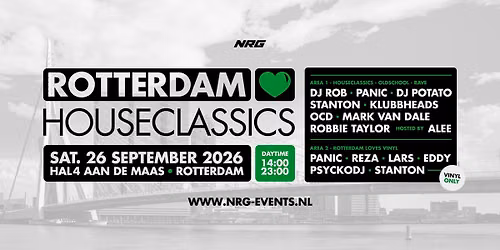 Rotterdam loves Houseclassics [zaterdag 26 september 2026] 14:00 – 23:00 — Uitgaan in Zuid-Holland