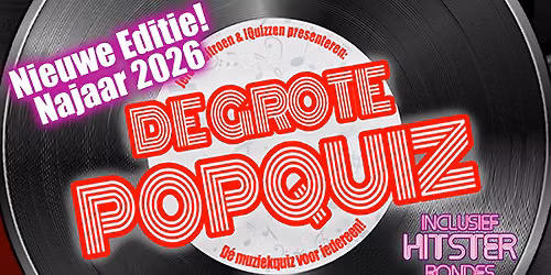 De Grote PopQuiz van Hellevoetsluis – Najaar 2026 — Uitgaan in Zuid-Holland