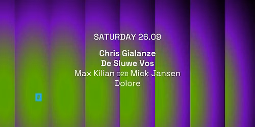 TOFFLER presents Chris Gialanze, De Sluwe Vos — Uitgaan in Zuid-Holland