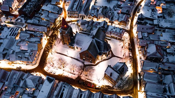 Winterfair Ouddorp Centrum — markt-eten in Zuid-Holland