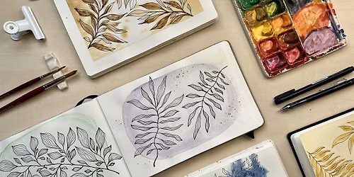 Creative Evening | Meditative Leaves Drawing with Ink & Watercolor — museum-expo in Zuid-Holland