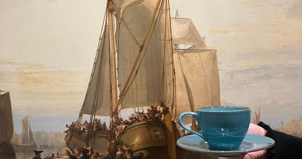 Koffiepraatjes in het Dordrechts Museum in Zuid-Holland