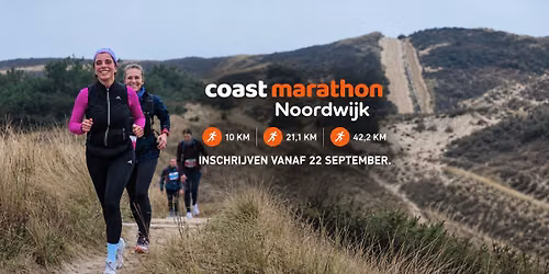 Coast marathon Noordwijk 2027 | 42km – 21km – 10km — sport in Zuid-Holland