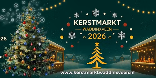 Kerstmarkt Waddinxveen 2026 – Zaterdag — markt-eten in Zuid-Holland